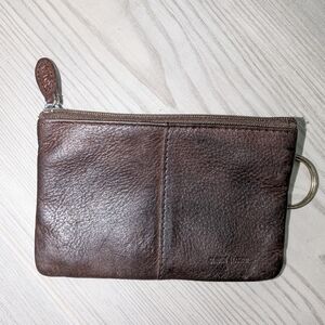 Genuine Leather Brown Coin Pouch